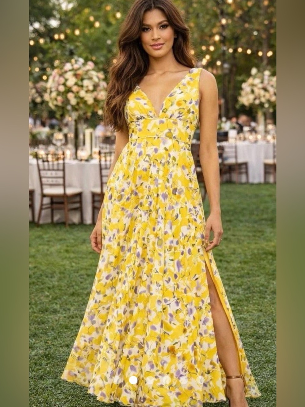 Mac Duggal 70206 Floral Maxi Dress